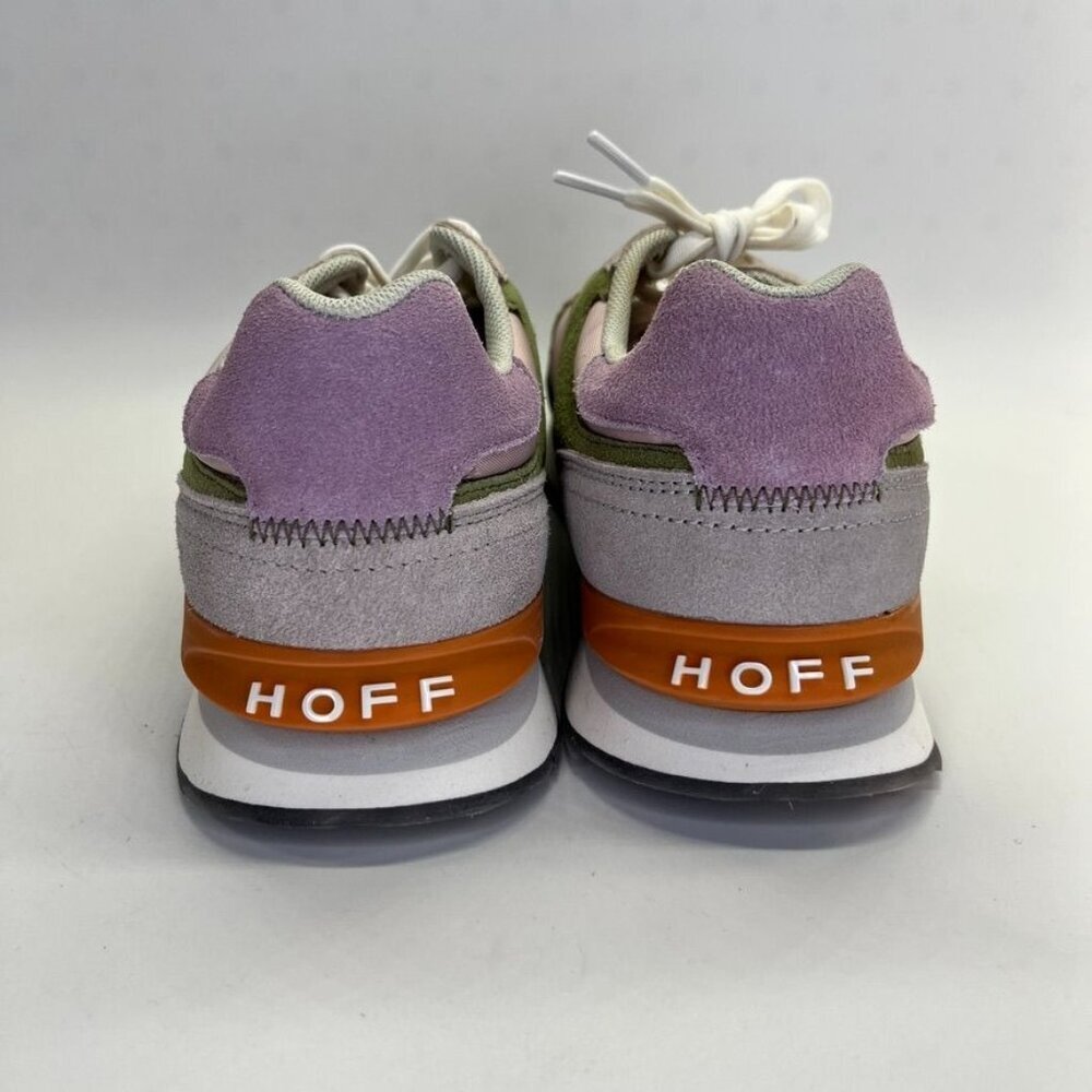 Trendy Women's Sneakers with Pink, Green, and Gray Accents - Picture 5 of 16